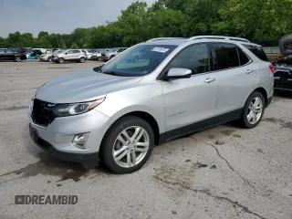 2019 Chevrolet Equinox Premier with VIN 2GNAXYEX3K6236017, listed as a Copart auction lot 59730675 with 83,193 mi miles and Salvage title. Bid and sale history available at DreamBid. Image 1.