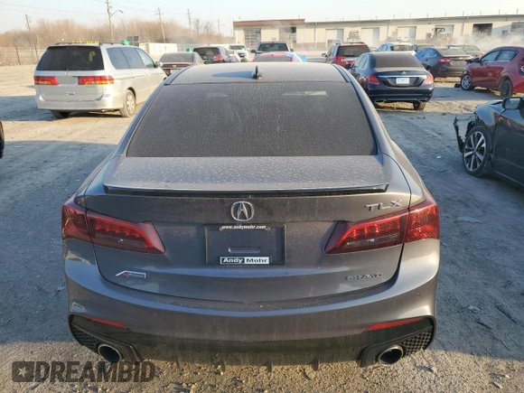 2018 Acura TLX w/A-SPEC Pkg with VIN 19UUB3F61JA003382, listed as a Copart auction lot 48741205 with 69,453 mi miles and Salvage Title. Bid and sale history available at carsss.com. Image 6.