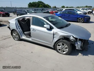 2020 Hyundai Elantra Value Edition with VIN KMHD84LFXLU056571, listed as a Copart auction lot 53088595 with 0 mi miles and Salvage Title. Bid and sale history available at carsss.com. Image 4.