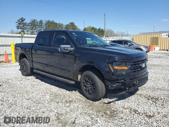 2024 Ford F-150 XLT with VIN 1FTFW3L55RKF60213, listed as a Copart auction lot 50526705 with 829 mi miles and Salvage Title. Bid and sale history available at carsss.com. Image 4.