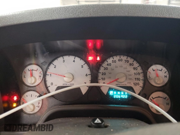 2006 Dodge 1500 SLT with VIN 1D7HU16226J109185, listed as a Copart auction lot 43872605 with 206,422 mi miles and Clean Title. Bid and sale history available at DreamBid. Image 9.