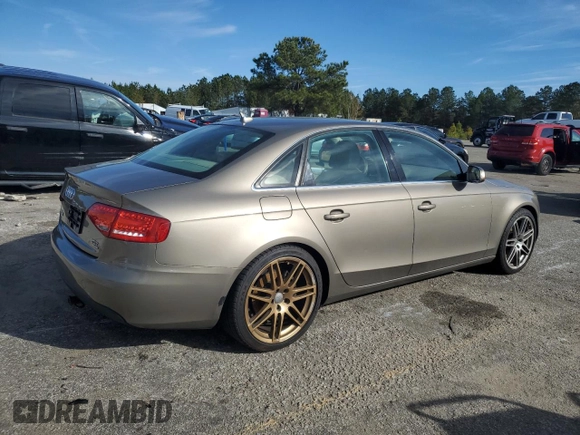2010 Audi A4 Prestige with VIN WAUMFAFLXAN035539, listed as a Copart auction lot 84710334 with 262,478 mi miles and Clean Title. Bid and sale history available at carsss.com. Image 3.
