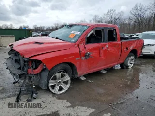2016 Ram 1500 Sport z VIN 1C6RR7HTXGS142995, wystawiony jako Copart lot #41746255 z przebiegiem 79 850 mil mil oraz Szkoda całkowita • Salvage title. Historia ofert i sprzedaży dostępna na DreamBid. Obrazek 1.