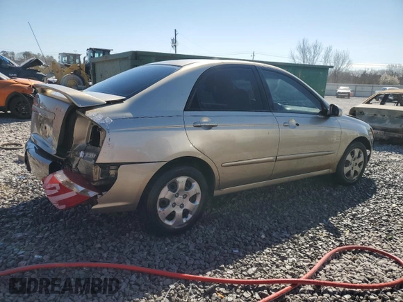 2008 Kia Spectra SX with VIN KNAFE121585534159, listed as a Copart auction lot 47264085 with 238,871 mi miles and Salvage Title. Bid and sale history available at carsss.com. Image 3.