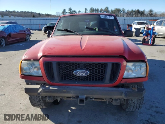 2004 Ford Ranger XL with VIN 1FTYR10U84PB49643, listed as a Copart auction lot 41697995 with 202,350 mi miles and Salvage Title. Bid and sale history available at DreamBid. Image 5.