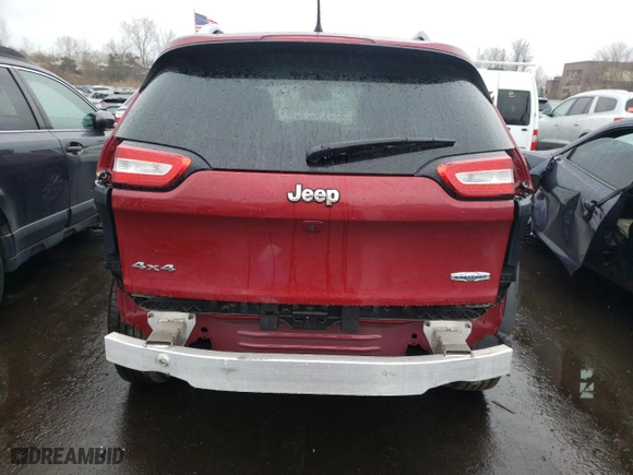 2016 Jeep Cherokee Latitude with VIN 1C4PJMCS6GW205720, listed as a Copart auction lot 50412645 with 66,452 mi miles and Salvage Title. Bid and sale history available at carsss.com. Image 6.