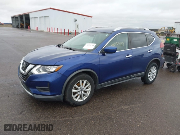 2018 Nissan Rogue SV with VIN KNMAT2MV8JP592365, listed as a IAAI auction lot 42081584 with 58,687 mi miles and . Bid and sale history available at DreamBid. Image 17.