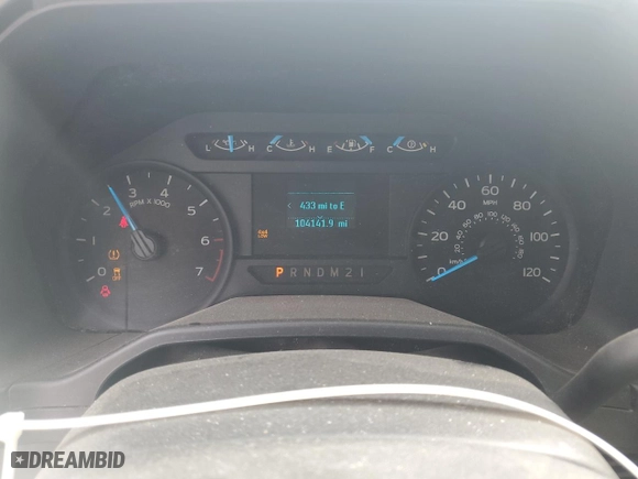 2015 Ford F-150 XLT with VIN 1FTFX1EF0FKE44033, listed as a Copart auction lot 48790705 with 104,141 mi miles and Salvage Title. Bid and sale history available at carsss.com. Image 9.