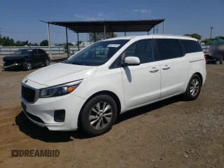 2016 Kia Sedona LX with VIN KNDMB5C16G6215015, listed as a Copart auction lot 66971874 with 161,491 mi miles and Clean Title. Bid and sale history available at carsss.com. Image 1.