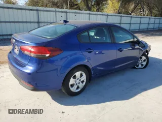 2017 Kia Forte LX with VIN 3KPFK4A70HE080863, listed as a Copart auction lot 85850544 with 37,688 mi miles and Salvage Title. Bid and sale history available at carsss.com. Image 3.