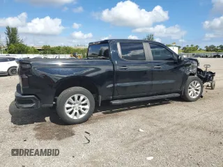 2019 Chevrolet Silverado 1500 Custom with VIN 1GCPWBEF4KZ244447, listed as a Copart auction lot 80223094 with 49,545 mi miles and Salvage Title. Bid and sale history available at carsss.com. Image 3.