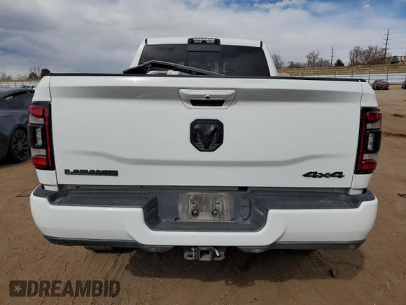 2021 Ram 2500 Laramie with VIN 3C6UR5FL4MG582263, listed as a Copart auction lot 47674285 with 45,615 mi miles and Salvage Title. Bid and sale history available at carsss.com. Image 6.