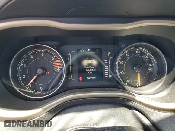 2016 Jeep Cherokee Altitude with VIN 1C4PJLCB8GW113714, listed as a Copart auction lot 52937225 with 22,000 mi miles and Salvage Title. Bid and sale history available at carsss.com. Image 9.