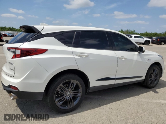 2019 Acura RDX w/A-Spec Pkg with VIN 5J8TC2H64KL014320, listed as a Copart auction lot 53354005 with 71,652 mi miles and Salvage Title. Bid and sale history available at DreamBid. Image 3.