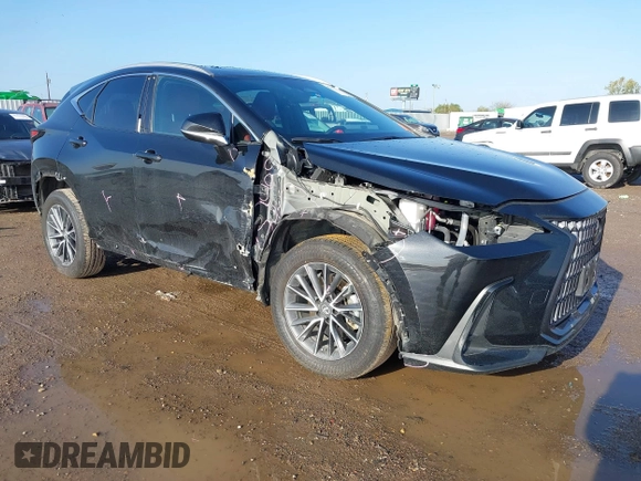 2023 Lexus NX 350h with VIN 2T2AKCEZ4PC010808, listed as a IAAI auction lot 41073898 with 30,815 mi miles and . Bid and sale history available at DreamBid. Image 1.