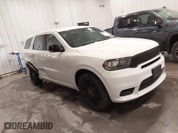2020 Dodge Durango GT Plus with VIN 1C4RDJDG0LC161766, listed as a IAAI auction lot 42297800 with 102,613 mi miles and . Bid and sale history available at DreamBid. Image 1.