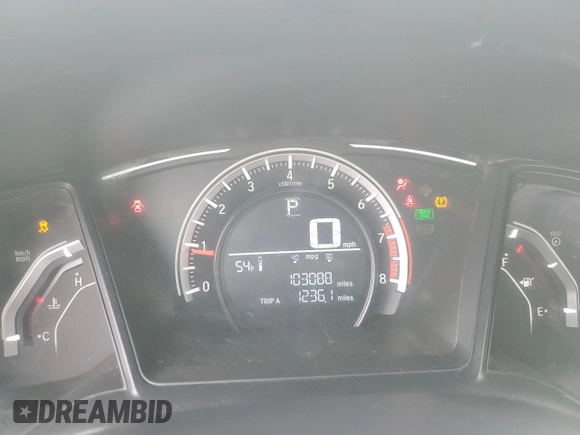 2017 Honda Civic Sedan LX with VIN 2HGFC2F51HH572008, listed as a Copart auction lot 51002125 with 103,088 mi miles and Salvage Title. Bid and sale history available at carsss.com. Image 9.