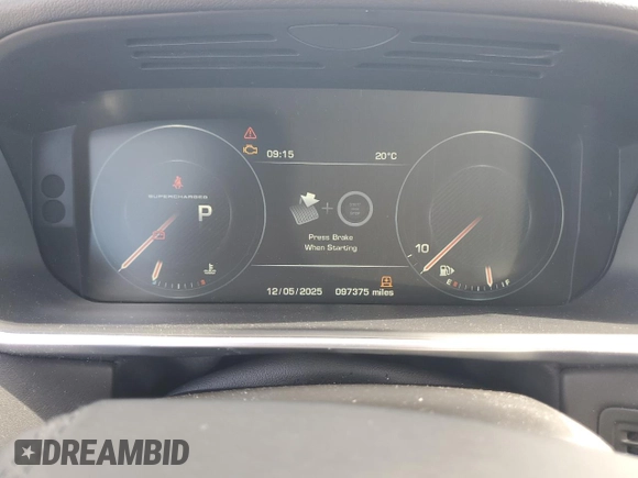 2016 Land Rover Range Rover Supercharged with VIN SALGS3EF7GA294954, listed as a Copart auction lot 56308915 with 97,375 mi miles and Clean title. Bid and sale history available at DreamBid. Image 9.