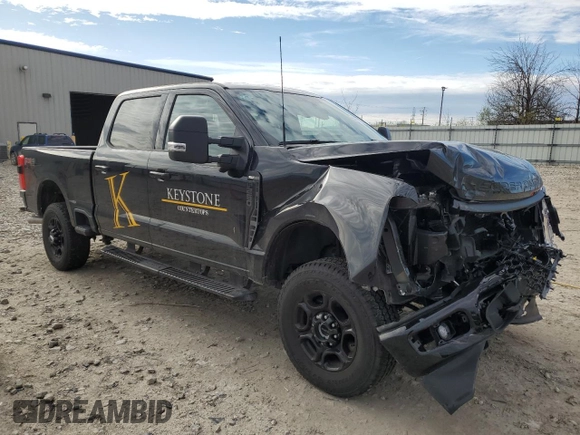 2024 Ford F-250 XL with VIN 1FT8W2BN8REF91488, listed as a Copart auction lot 55611285 with 6,064 mi miles and Salvage title. Bid and sale history available at DreamBid. Image 4.