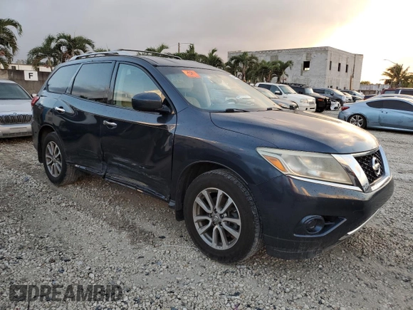 2016 Nissan Pathfinder Platinum with VIN 5N1AR2MNXGC606129, listed as a Copart auction lot 85046964 with 84,848 mi miles and Salvage Title. Bid and sale history available at carsss.com. Image 4.