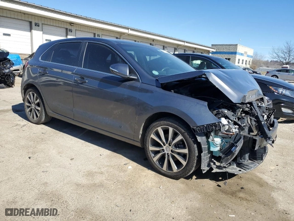 2019 Hyundai Elantra GT with VIN KMHH35LE4KU113780, listed as a Copart auction lot 47171385 with 93,467 mi miles and Salvage Title. Bid and sale history available at carsss.com. Image 4.