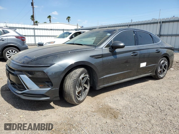 2024 Hyundai Sonata SEL z VIN KMHL14JA4RA409095, wystawiony jako Copart lot #53632675 z przebiegiem 11 619 mil mil oraz Szkoda całkowita • Salvage title. Historia ofert i sprzedaży dostępna na DreamBid. Obrazek 1.