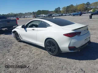 2018 Infiniti Q60 Luxe with VIN JN1EV7EK5JM340350, listed as a IAAI auction lot 41874749 with 71,946 mi miles and . Bid and sale history available at carsss.com. Image 3.