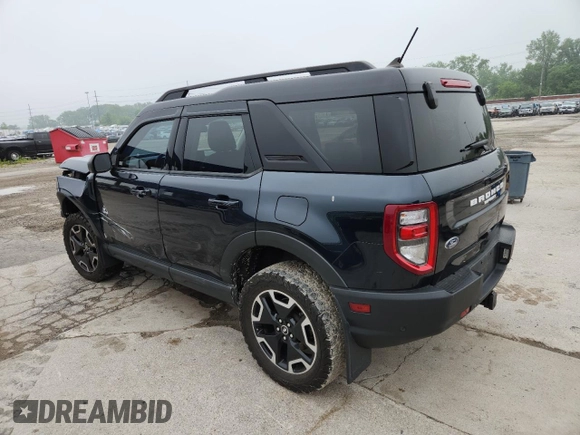 2021 Ford Bronco Sport Outer Banks with VIN 3FMCR9C64MRB01454, listed as a Copart auction lot 59951205 with 59,613 mi miles and Salvage title. Bid and sale history available at DreamBid. Image 2.