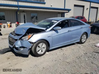 2015 Hyundai Sonata Hybrid Limited with VIN KMHEC4A45FA120820, listed as a Copart auction lot 74912714 with 0 mi miles and Salvage Title. Bid and sale history available at carsss.com. Image 1.