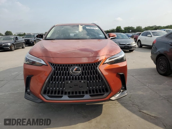 2022 Lexus NX 250 Premium with VIN JTJGDCAZ9N2004588, listed as a Copart auction lot 57081073 with 10,742 mi miles and . Bid and sale history available at DreamBid. Image 5.