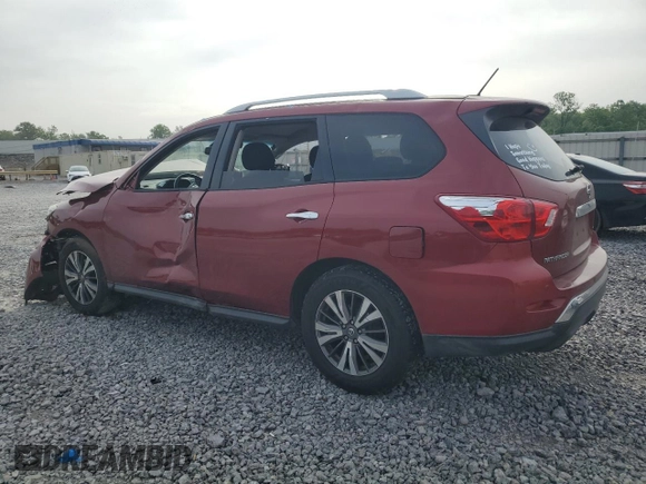 2017 Nissan Pathfinder SL with VIN 5N1DR2MM2HC648722, listed as a Copart auction lot 54918265 with 160,575 mi miles and Salvage Title. Bid and sale history available at DreamBid. Image 2.