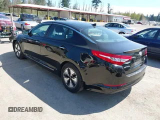 2013 Kia Optima Hybrid EX with VIN KNAGM4AD5D5049552, listed as a IAAI auction lot 42052478 with 175,388 mi miles. Bid and sale history available at carsss.com. Image 3.