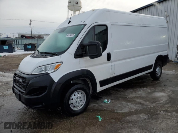 2023 Ram ProMaster Cargo with VIN 3C6LRVDG9PE535246, listed as a Copart auction lot 45709465 with 86,093 mi miles and Salvage Title. Bid and sale history available at DreamBid. Image 1.