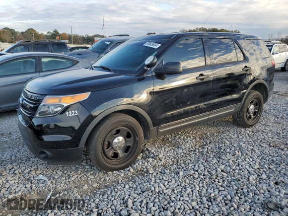 2015 Ford Utility Police Interceptor with VIN 1FM5K8AR3FGA21223, listed as a Copart auction lot 83549804 with 100,974 mi miles and Salvage Title. Bid and sale history available at carsss.com. Image 1.