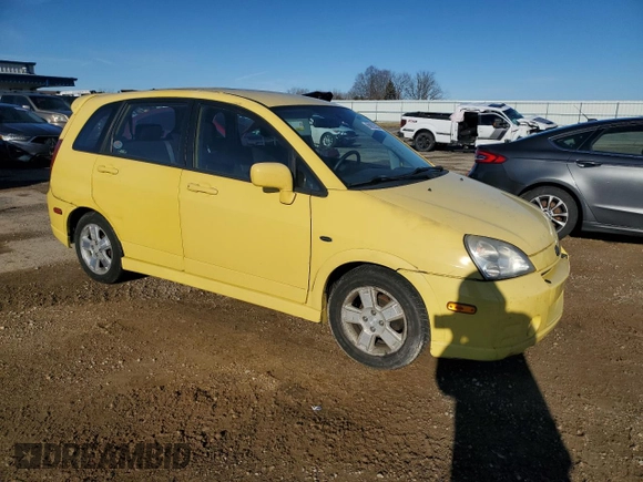 2003 Suzuki Aerio SX with VIN JS2RD41H635200160, listed as a Copart auction lot 86822934 with 111,721 mi miles and Non Repairable. Bid and sale history available at DreamBid. Image 4.