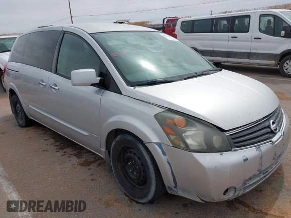2009 Nissan Quest with VIN 5N1BV28U39N107777, listed as a IAAI auction lot 41774389 with 194,902 mi miles and . Bid and sale history available at DreamBid. Image 1.