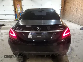2019 Mercedes-Benz C 43 AMG with VIN 55SWF6EB4KU292857, listed as a Copart auction lot 47214505 with 30,200 mi miles and Salvage title. Bid and sale history available at DreamBid. Image 6.
