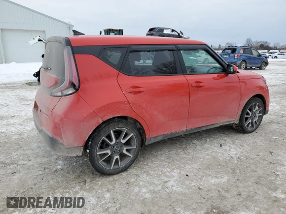 2024 Kia Soul EX with VIN KNDJ33AU6R7220116, listed as a Copart auction lot 87537805 with 16,887 mi miles and Salvage Title. Bid and sale history available at carsss.com. Image 3.