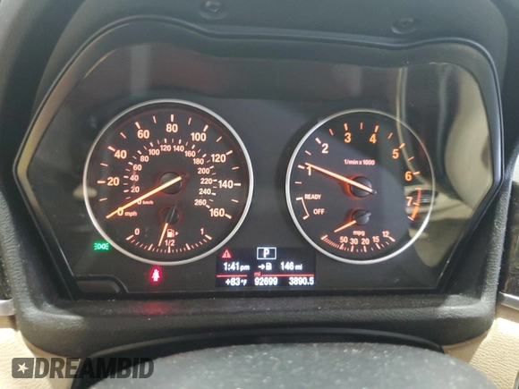 2017 BMW X1 xDrive28i with VIN WBXHT3Z34H4A54811, listed as a Copart auction lot 63584405 with 92,699 mi miles and Salvage title. Bid and sale history available at DreamBid. Image 9.