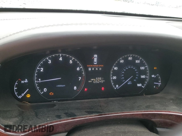 2012 Hyundai Equus Signature с VIN KMHGH4JH8CU047949, выставлен на аукционе Copart как лот 52903595 с пробегом 105 049 миль миль и Списание • Salvage title. История ставок и продаж доступна на DreamBid. Изображение 9.