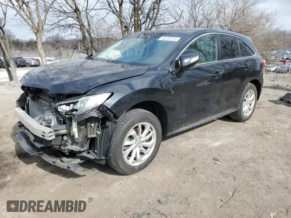 2016 Acura RDX Tech Pkg with VIN 5J8TB4H54GL019515, listed as a Copart auction lot 46230125 with 172,580 mi miles and Salvage Title. Bid and sale history available at carsss.com. Image 1.