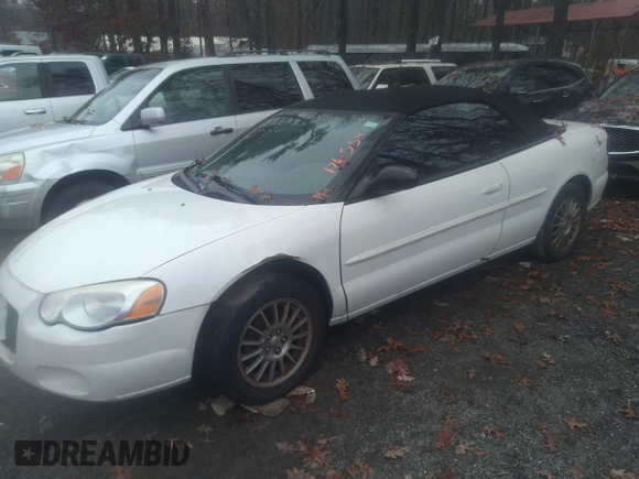 2004 Chrysler Sebring LXi with VIN 1C3EL55R04N176559, listed as a IAAI auction lot 41128748 with 63,856 mi miles and . Bid and sale history available at DreamBid. Image 2.