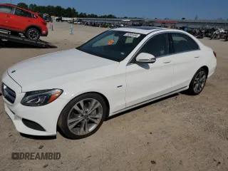 2018 Mercedes-Benz C 350e with VIN 55SWF4HB3JU236553, listed as a Copart auction lot 70281554 with 91,501 mi miles and Salvage title. Bid and sale history available at DreamBid. Image 1.