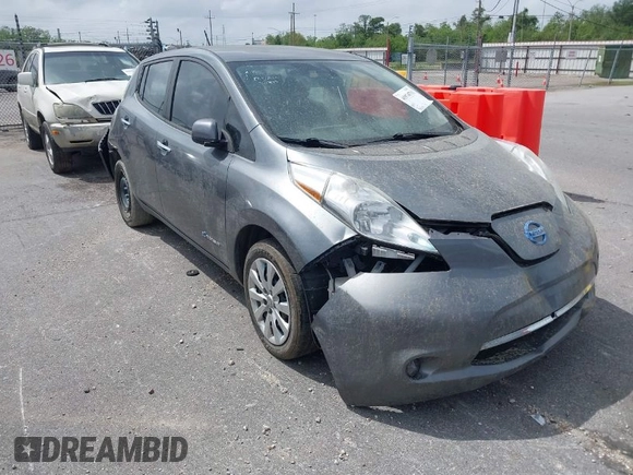 2015 Nissan LEAF S with VIN 1N4AZ0CP1FC321349, listed as a IAAI auction lot 41974711 with 88,015 mi miles and . Bid and sale history available at carsss.com. Image 1.
