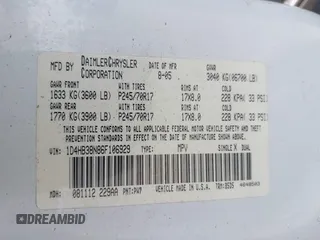 2006 Dodge Durango SXT с VIN 1D4HB38N86F106929, выставлен на аукционе IAAI как лот 42123460 с пробегом Не указан миль и . История ставок и продаж доступна на DreamBid. Изображение 9.
