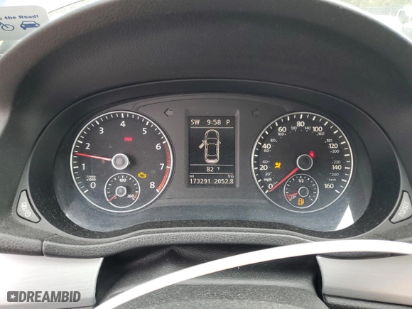 2013 Volkswagen Passat SE with VIN 1VWBP7A39DC085234, listed as a Copart auction lot 69177574 with 173,291 mi miles and Salvage Title. Bid and sale history available at carsss.com. Image 9.