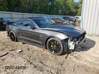 2018 Ford Mustang GT z VIN 1FA6P8CF4J5128093, wystawiony jako Copart lot #52081845 z przebiegiem Nie podano mil oraz Szkoda całkowita • Salvage title. Historia ofert i sprzedaży dostępna na DreamBid. Obrazek 4.