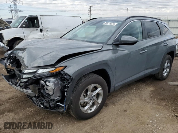 2024 Hyundai Tucson SEL with VIN 5NMJBCDE4RH383881, listed as a Copart auction lot 50635275 with 16,845 mi miles and Salvage Title. Bid and sale history available at carsss.com. Image 1.