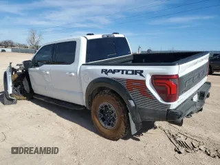 2024 Ford F-150 Raptor with VIN 1FTFW1RJ9RFB89090, listed as a Copart auction lot 43642975 with 5,164 mi miles and Salvage Title. Bid and sale history available at DreamBid. Image 2.