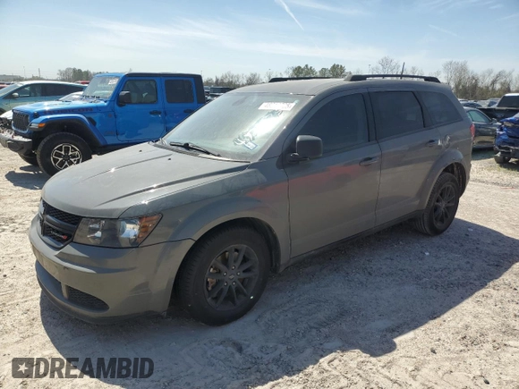2020 Dodge Journey SE Value with VIN 3C4PDCAB8LT275871, listed as a Copart auction lot 48212735 with 82,741 mi miles and Salvage Title. Bid and sale history available at carsss.com. Image 1.